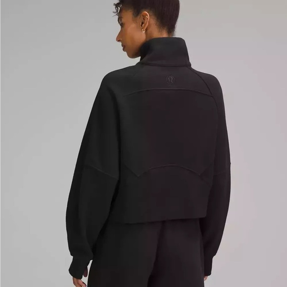 Lululemon Scuba Oversized Funnel Neck Half-Zip Black XS/S - Picture 2 of 12